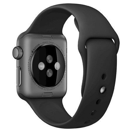 Apple Watch Series 1 42mm Space Gray Aluminum Case with Black Sport Band (MP032) Уцінка